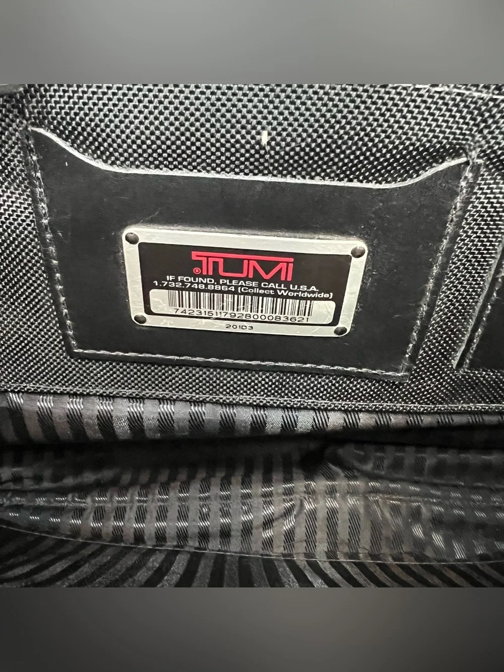 Tumi Alpha Expandable Laptop Briefcase (Style 201D3) with Shoulder Strap